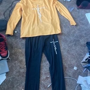 Faith silk shirt and pants